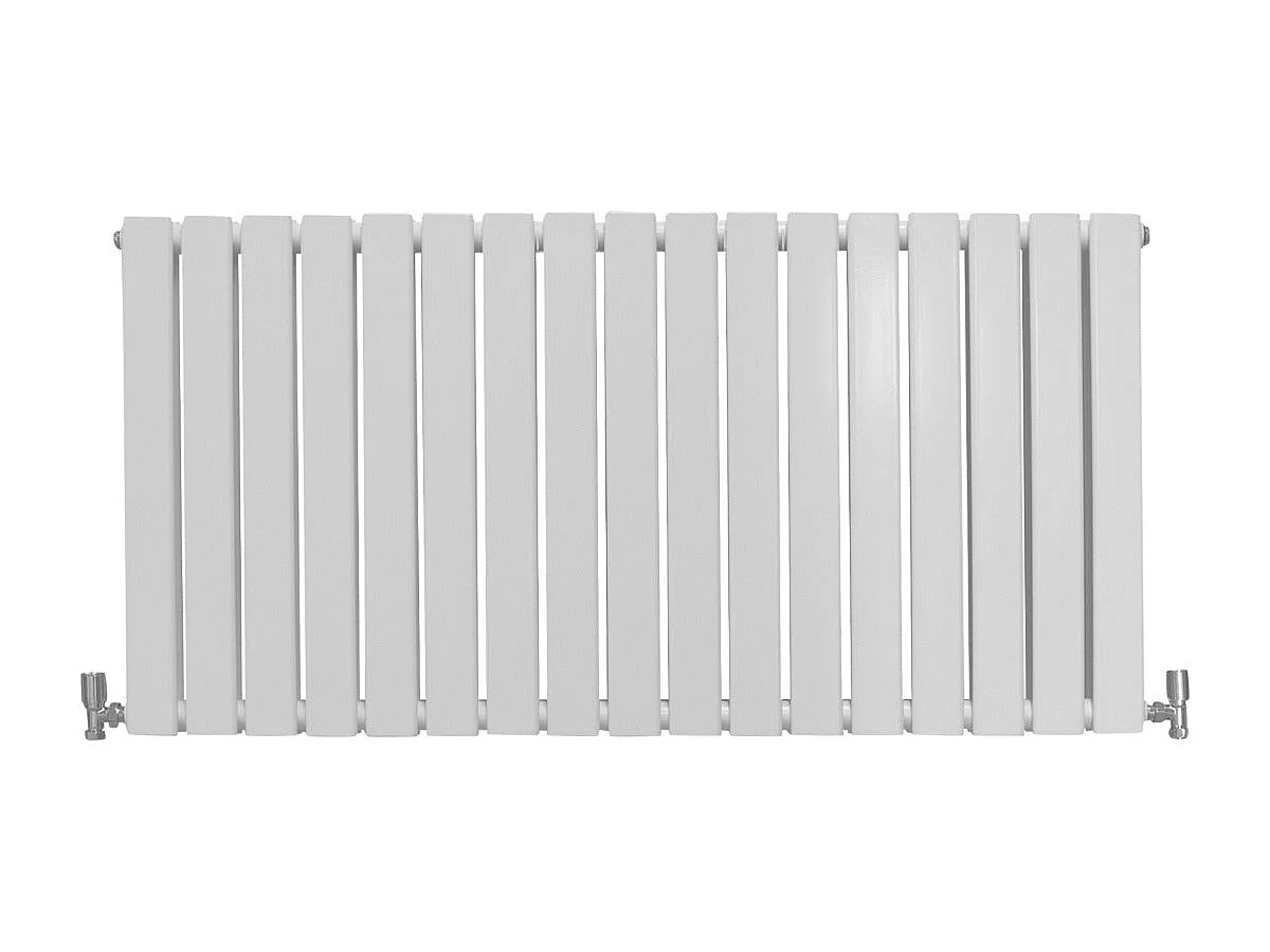 Grzejniki panelowe designerskie, połyskujące, białe, 600 mm x 1190 mm 3486072 - obrazek 1