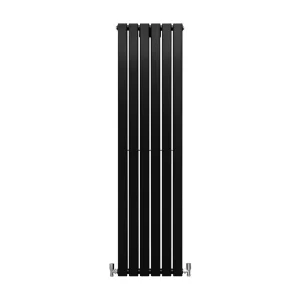 Grzejniki panelowe designerskie, matowo czarne, 1600 mm x 420 mm 3486088 Grzejniki panelowe designerskie, matowo czarne, 1600 mm x 420 mm 3486088