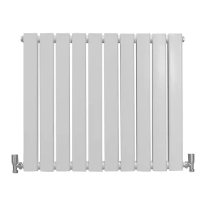 Grzejnik panelowy designerski, połyskujący, biały, 600 mm x 700 mm 3486105 Grzejnik panelowy designerski, połyskujący, biały, 600 mm x 700 mm 3486105