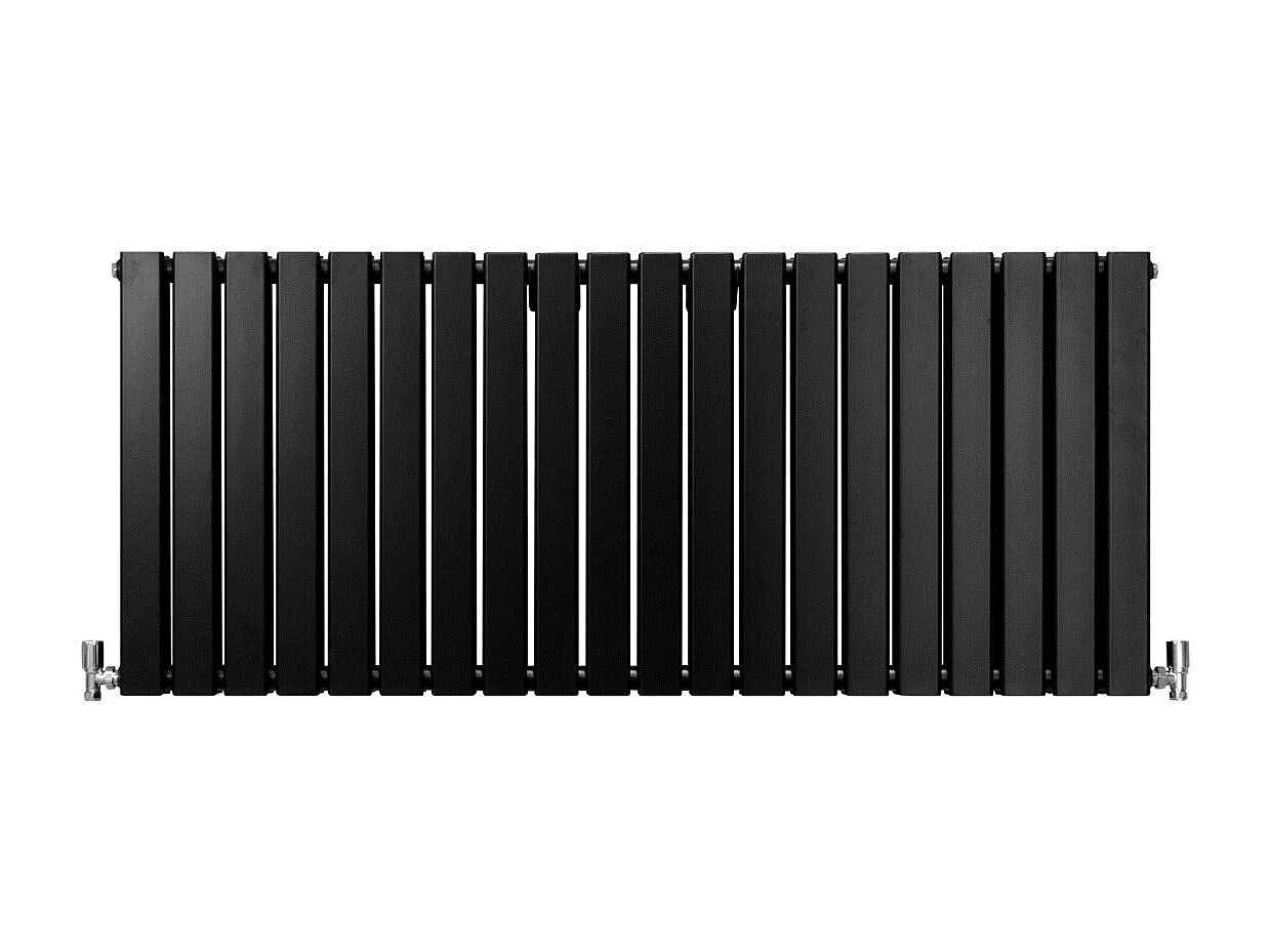 Grzejniki panelowe designerskie, matowo czarne, 600 mm x 1400 mm 3486133 - obrazek 1