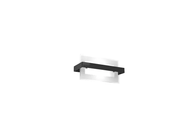 Kinkiet Toplight Cross 1-punktowy z gniazdem E27, czarno-biała rama, nowoczesny design 29x12x15cm 4139053 Kinkiet Toplight Cross 1-punktowy z gniazdem E27, czarno-biała rama, nowoczesny design 29x12x15cm 4139053