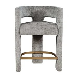 Hoker barowy 61x89x57 cm srebrno-szary Leith LET71HG 4798831