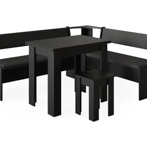 Grupa ławek narożnych czarny 180x150x80 roman 4773546 Grupa ławek narożnych czarny 180x150x80 roman 4773546