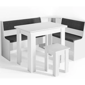 Grupa ławek narożnych biały 150x120x80 roman 4773611 Grupa ławek narożnych biały 150x120x80 roman 4773611