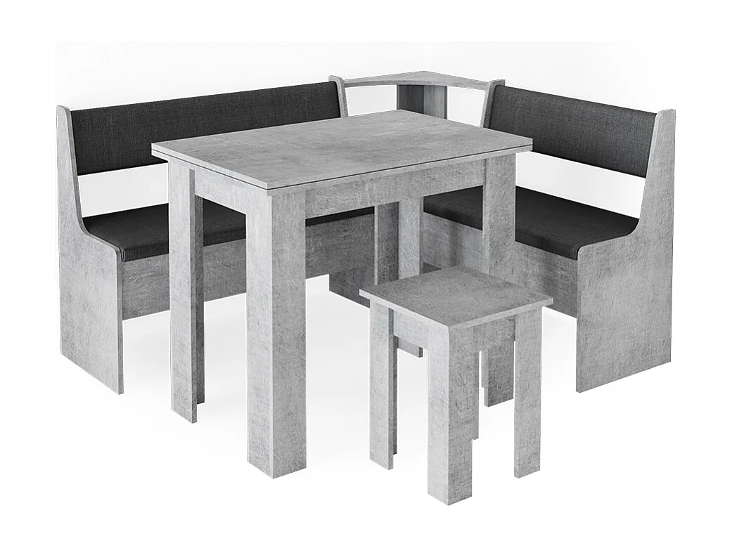 Grupa ławek narożnych beton 150x120x80 roman 4773544 - obrazek 1