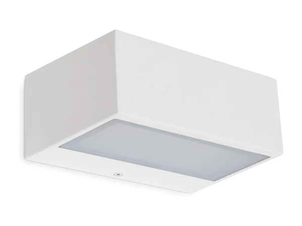 IONA nowoczesny kinkiet – d?. 18 cm – E27 ø45 – 40W – aluminium i bia?y – IP44 – góra i dó? 3715118 IONA nowoczesny kinkiet – d?. 18 cm – E27 ø45 – 40W – aluminium i bia?y – IP44 – góra i dó? 3715118