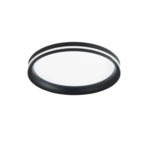 Isy – Aluminiowa lampa sufitowa LED Fabas Luce – Zintegrowana dioda LED 52W IP20 Czarna 4539703