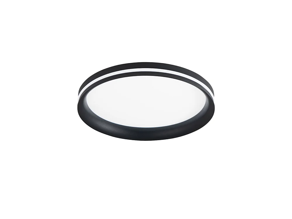 Isy - Aluminiowa lampa sufitowa LED Fabas Luce - Zintegrowana dioda LED 52W IP20 Czarna 4539703 - obrazek 1