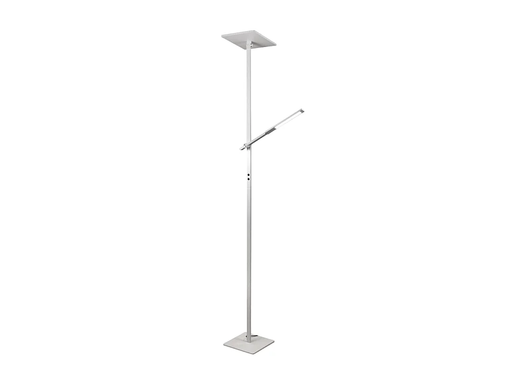 Ideal - Biała metalowa lampa stojąca LED wys. 180 cm Fabas Luce - 2 lampy 40 W i 8 W ze zintegrowaną diodą LED 3000 K 4539996 - obrazek 1