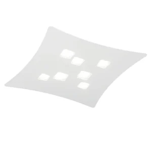 Isotta lampa sufitowa GX53 biała 7 punktów świetlnych 62×69 cm metal wygięty design geometryczny max 7x8W IP20 4120678