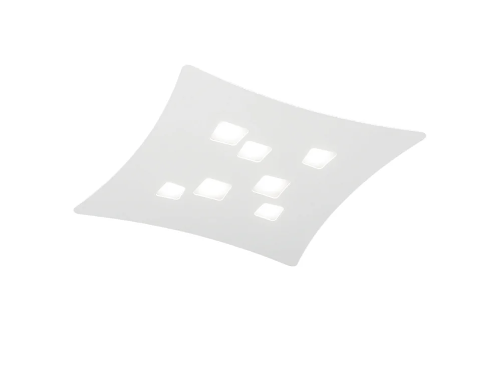Isotta lampa sufitowa GX53 biała 7 punktów świetlnych 62x69 cm metal wygięty design geometryczny max 7x8W IP20 4120678 - obrazek 1
