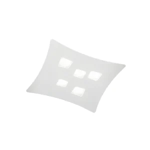 Isotta lampa sufitowa GX53 biała 5 żarówek 50×55 cm metal wygięty design geometryczny max 5x8W IP20 4120621