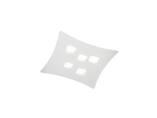 Isotta lampa sufitowa GX53 biała 5 żarówek 50×55 cm metal wygięty design geometryczny max 5x8W IP20 4120621 Isotta lampa sufitowa GX53 biała 5 żarówek 50×55 cm metal wygięty design geometryczny max 5x8W IP20 4120621