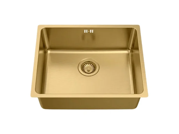 Inoxa zlewozmywak 1 komora 54×44 ze stali nierdzewnej szczotkowanej złoto – Essebagno 4977895 Inoxa zlewozmywak 1 komora 54×44 ze stali nierdzewnej szczotkowanej złoto – Essebagno 4977895