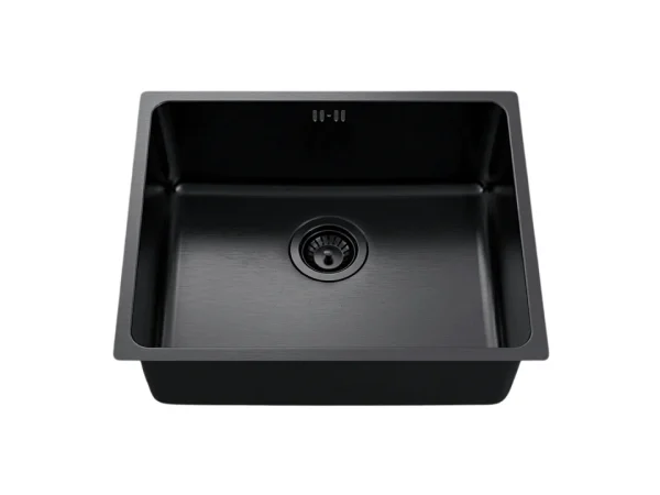 Inoxa zlewozmywak 1 komora 54×44 ze stali nierdzewnej czarny – Essebagno 4977925 Inoxa zlewozmywak 1 komora 54×44 ze stali nierdzewnej czarny – Essebagno 4977925