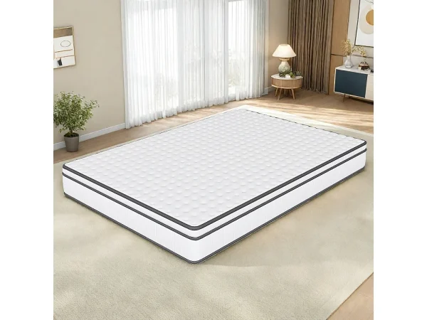 Hybrydowy Materac Kieszeniowy 140x200x25 cm Oddychający Pokrowiec Z Dzianiny 7 Stref Wyrównane Wsparcie 4986093 Hybrydowy Materac Kieszeniowy 140x200x25 cm Oddychający Pokrowiec Z Dzianiny 7 Stref Wyrównane Wsparcie 4986093