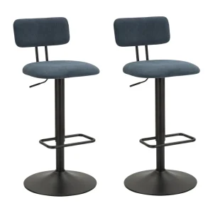 Jasnogranatowy stołek barowy cm 41X47,5X85-106,5 (siedzisko cm 61-83) 3719821