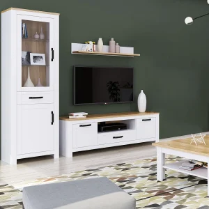 Highboard 64×199,5×41 cm dąb biały 4637840 Highboard 64×199,5×41 cm dąb biały 4637840
