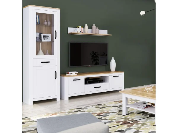 Highboard 64×199,5×41 cm dąb biały 4637840 Highboard 64×199,5×41 cm dąb biały 4637840