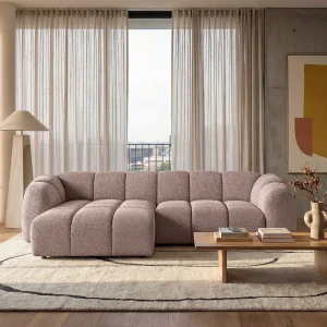 Kanapa narożna Mali Design 280 x 150 cm | Kanapa w kształcie litery L z wysokiej jakości tkaniny strukturalnej Puente | 06 jasnoszara | Puf po lewej stronie 5011259 Kanapa narożna Mali Design 280 x 150 cm | Kanapa w kształcie litery L z wysokiej jakości tkaniny strukturalnej Puente | 06 jasnoszara | Puf po lewej stronie 5011259