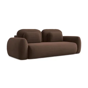 Kanapa 3-osobowa z funkcją spania – z tkaniny bouclé – kreci – FERRETTI 4542999 Kanapa 3-osobowa z funkcją spania – z tkaniny bouclé – kreci – FERRETTI 4542999