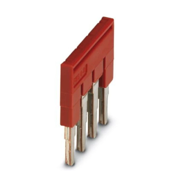 Mostek wtykany 4‑biegunowy 6,2mm 32A czerwona FBS 4‑6 3030255 /50szt./ - obrazek 2