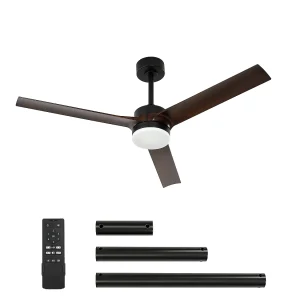 Inteligentny wentylator sufitowy 132 cm ze światłem, pilotem, ściemnialnym oświetleniem LED, wentylatorem rewersyjnym, cichym silnikiem prądu stałego, 3-łopatkowym 5021107 Inteligentny wentylator sufitowy 132 cm ze światłem, pilotem, ściemnialnym oświetleniem LED, wentylatorem rewersyjnym, cichym silnikiem prądu stałego, 3-łopatkowym 5021107