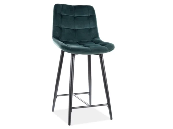Hoker niski CHIC H-2 VELVET zielony kuchenny 2336947 Hoker niski CHIC H-2 VELVET zielony kuchenny 2336947