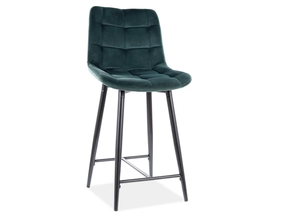 Hoker niski CHIC H-2 VELVET zielony kuchenny 2336947 - obrazek 1
