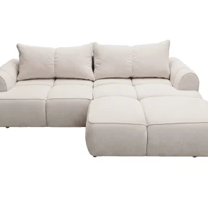 Kanapa narożna 280 cm Avani, narożnik rozkładany z pojemnikiem, nowoczesny styl, design, prawostronny – beżowy 5041689