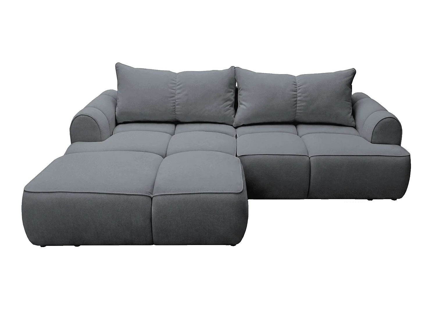 Kanapa narożna 280 cm Avani, narożnik rozkładany z pojemnikiem, nowoczesny styl, design, lewostronny - szary 5041748 - obrazek 1