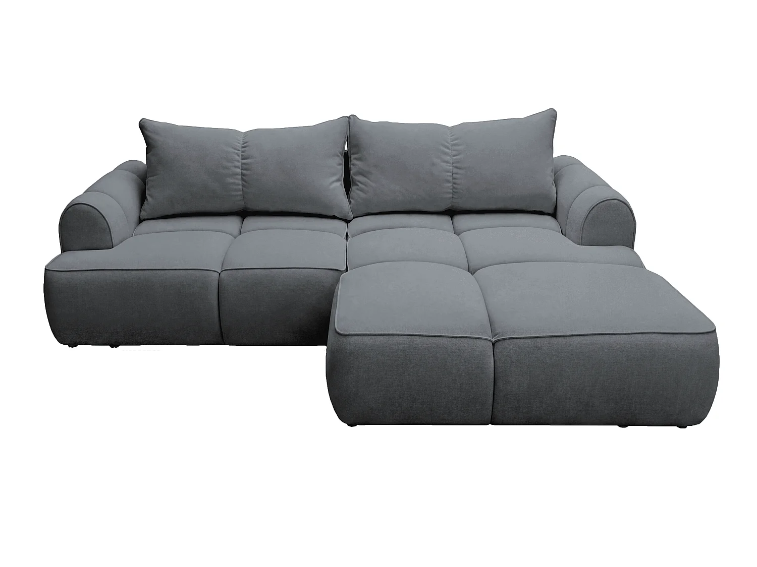 Kanapa narożna 280 cm Avani, narożnik rozkładany z pojemnikiem, nowoczesny styl, design, prawostronny - szary 5041776 - obrazek 1