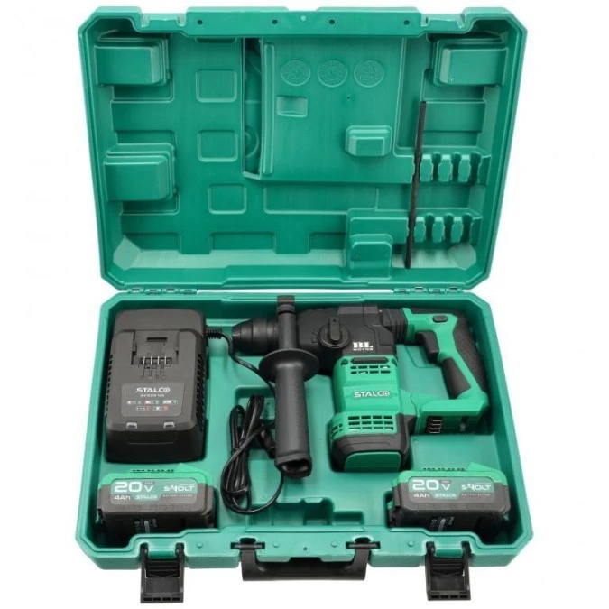Młotowiertarka RHS20‑18BL 2x 4Ah 20V S‑VOLT STALCO S‑97325 - obrazek 1