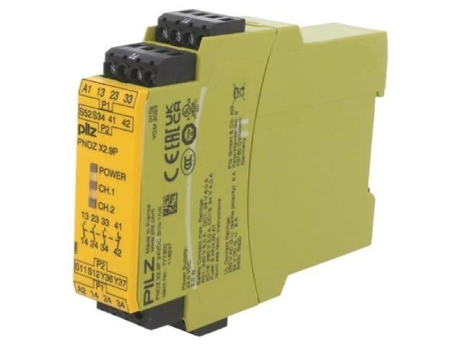 Moduł: przekaźnik bezpieczeństwa, Uzas: 24VDC, Input: 2, Output: 4, IP40 777300 - obrazek 1