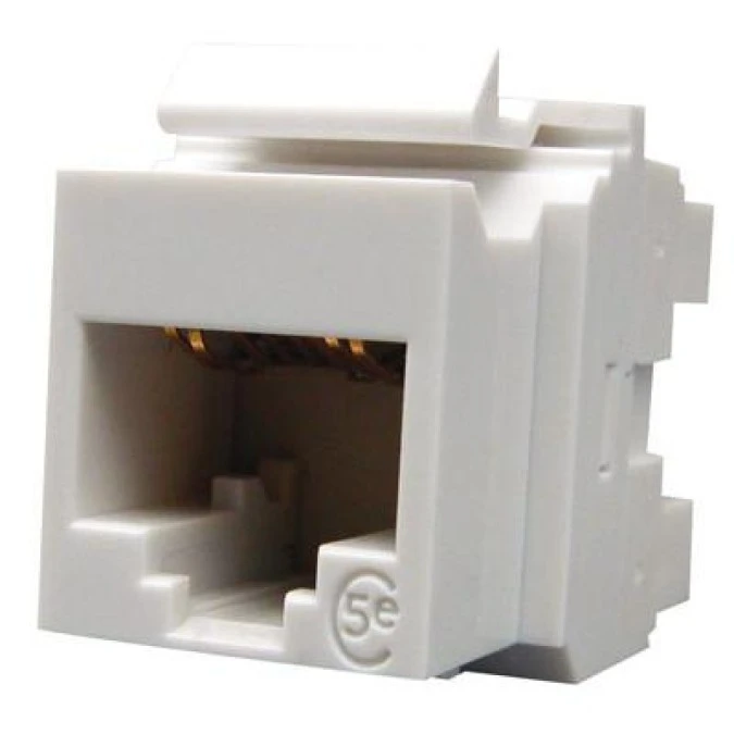 Moduł keystone RJ45 UTP kat.5e nieekranowany biały Molex - obrazek 1