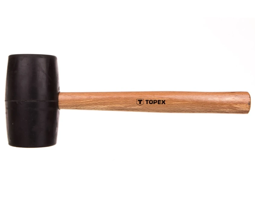 Młotek gumowy 680g śr. 63mm trzonek drewniany 02A345 - obrazek 1
