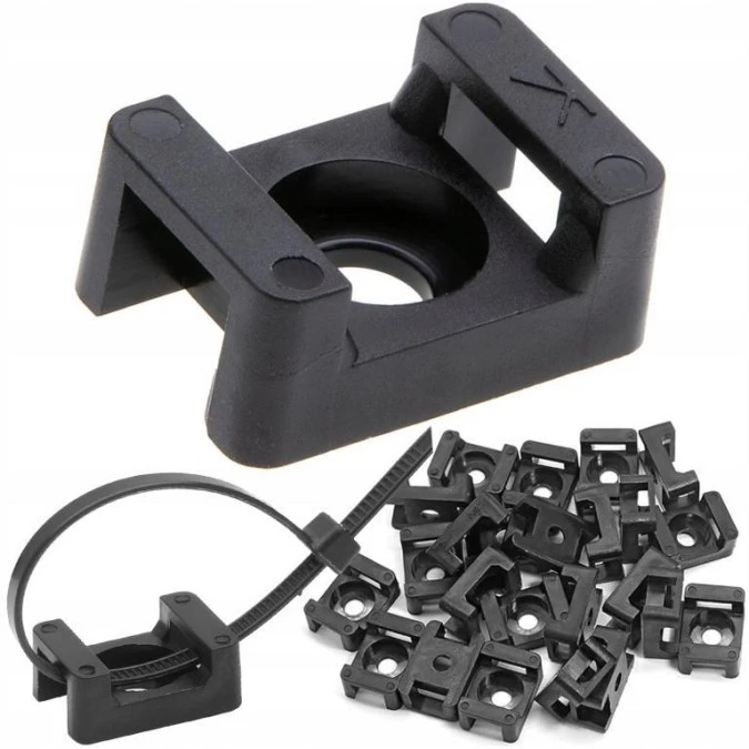 MOCOWANIE UCHWYT PODSTAWA MONTAŻOWA OPASEK ZACISKOWYCH 15 x 10mm 100SZT