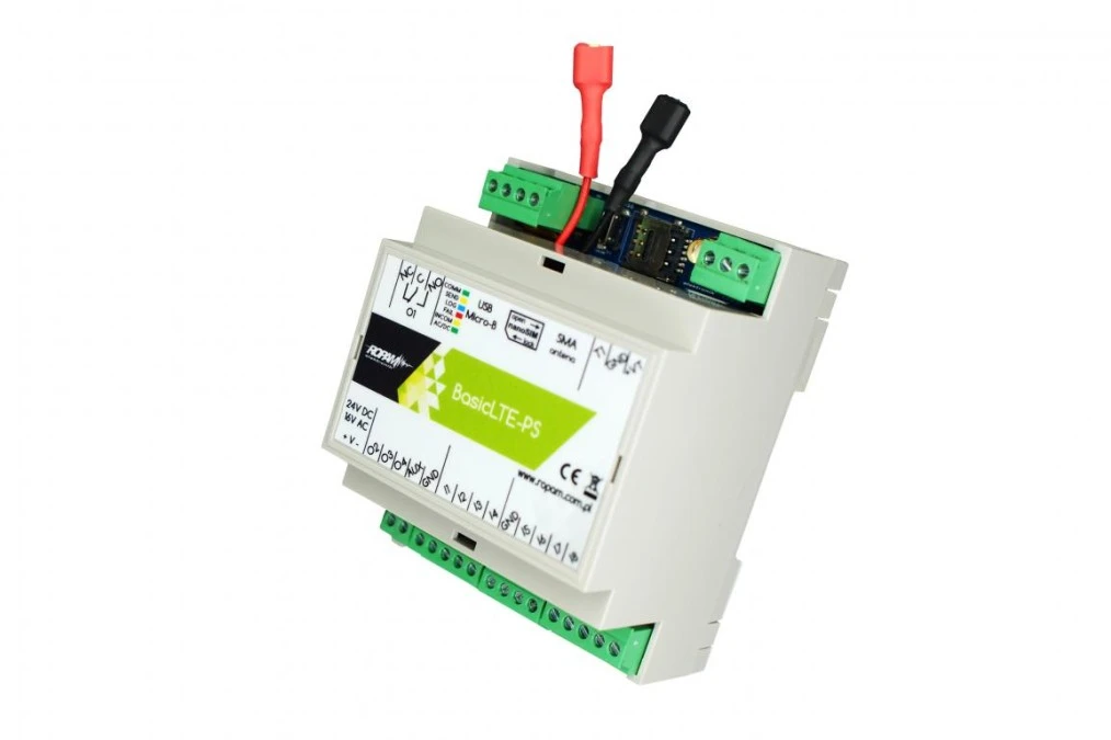 Moduł komunikacyjny LTE 4G/2G, 17VAC/24VDC, 8 wejść, 4 wyjścia, BasicLTE‑PS‑D4M - obrazek 2
