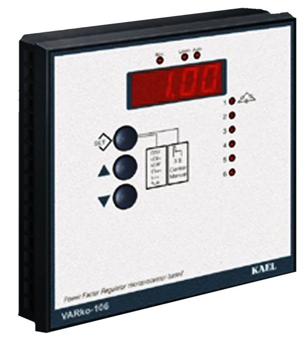 Mikroprocesorowy regulator współczynnika mocy biernej MR VARKO‑106