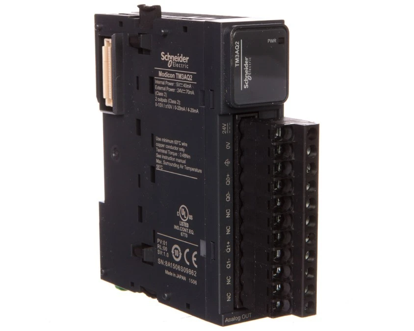 Moduł 2‑wyjścia analogowe Modicon TM3‑2 TM3AQ2 - obrazek 1