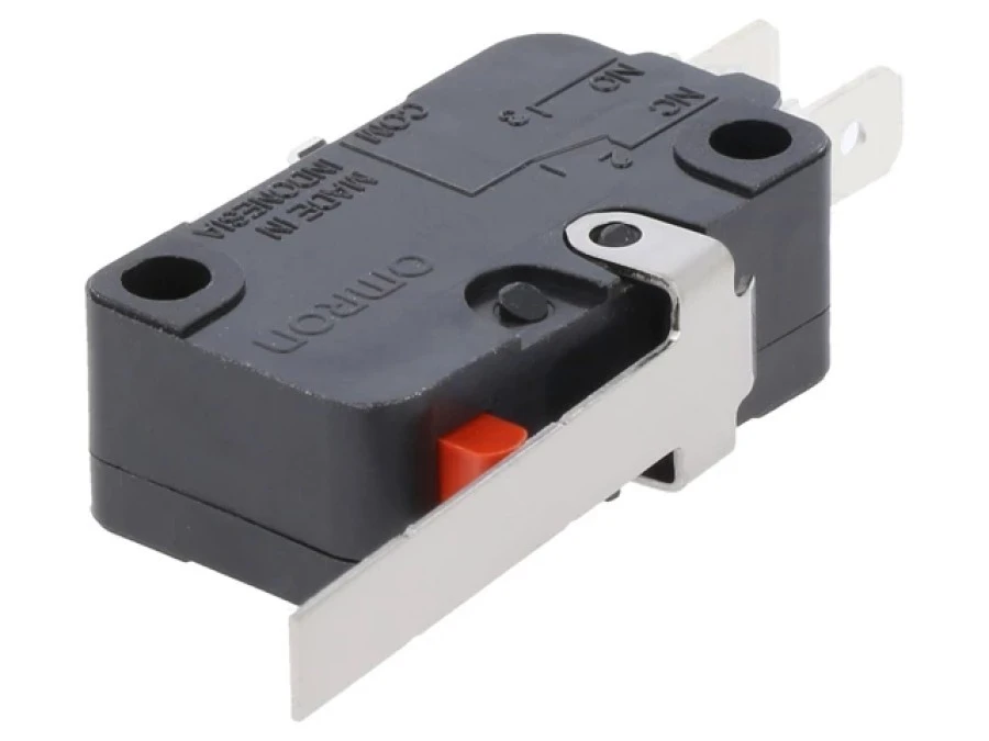 Mikroprzełącznik SNAP ACTION z dźwignią SPDT 16A/250VAC IP40 D3V162M1C24 D3V‑162M‑1C24 - obrazek 1