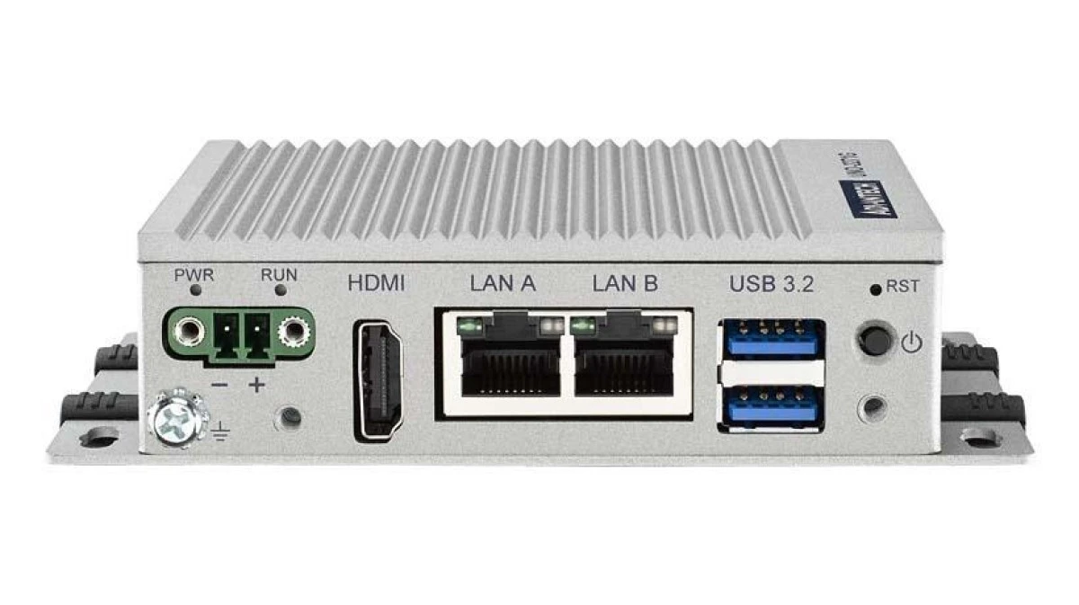 Miniaturowa przemysłowa brama IoT, Intel Pentium N6415, 1x DDR4 8GB, Azure IoT Edge i AWS IoT Greengrass CERT UNO‑2271G‑N231AE