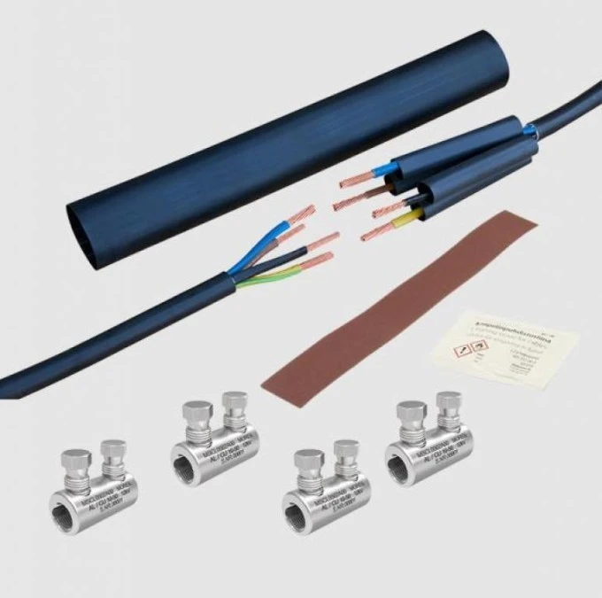 Mufa kablowa termokurczliwa ze złączkami kablowymi ze śrubą zrywalną MSCS300 Al/Cu 150‑300mm² 1kV 4xśruba Al MSCS3004A00 - obrazek 1
