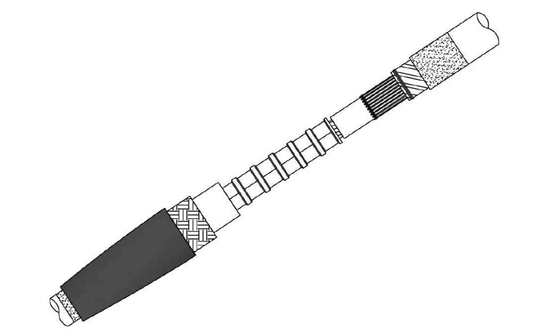 Mufa przelotowa do kabli trakcyjnych 1‑żyłowych, ze złączką prasowaną Al, 3,6/6(7,2)kV, SMHA1 630 VP MS6, 427193 - obrazek 1