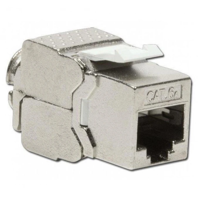 Moduł Keystone RJ45 Cat6a 10G beznarzędziowy ekranowany slim IWP‑MD 10G/STP‑SL - obrazek 1
