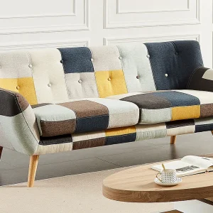 Kanapa 3-osobowa z tkaniny patchwork SERTI II 139139