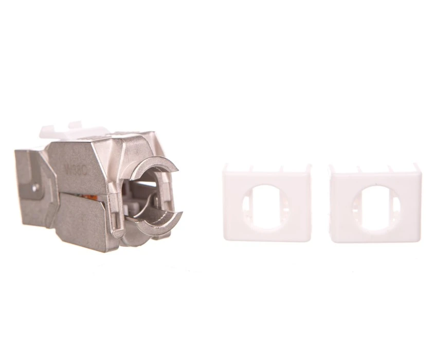 Moduł Keystone RJ45 8P8C kat. 6 STP beznarzędziowy stalowy DN‑93612‑1 - obrazek 1