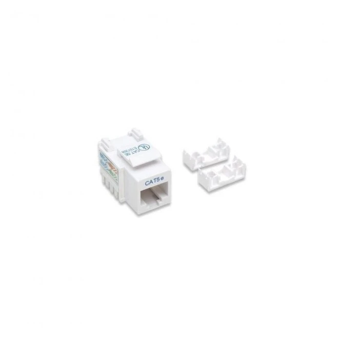 Moduł Keystone RJ45 UTP Cat5e Biały Punch‑Down - obrazek 2