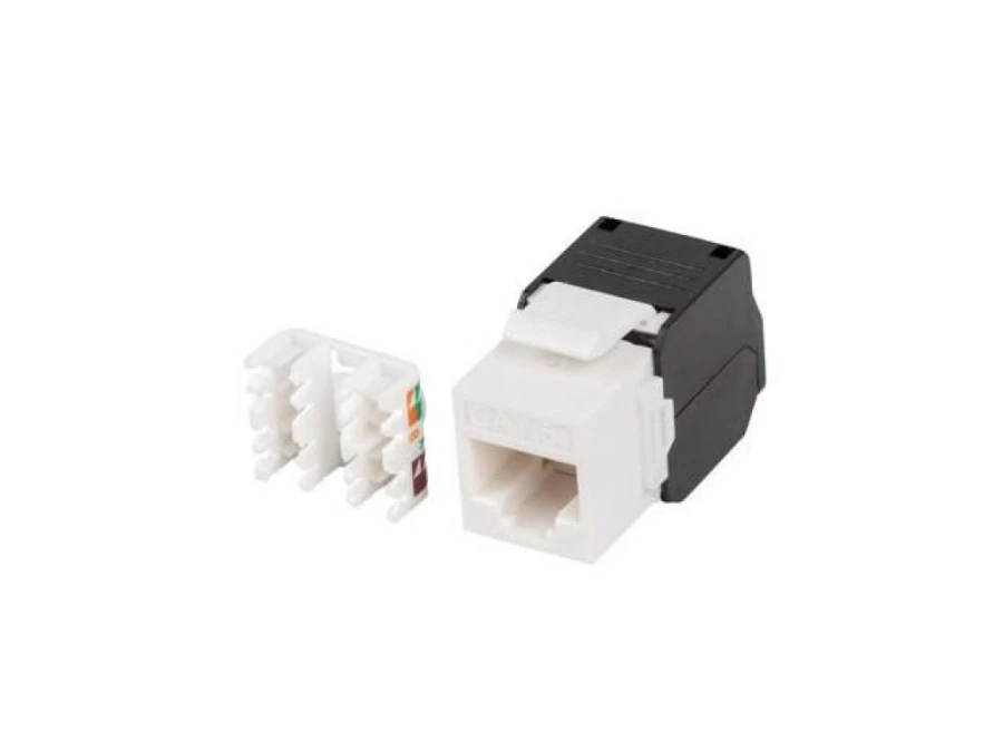MODUŁ KEYSTONE GNIAZDO BEZNARZĘDZIOWY RJ45 KAT.5E UTP LANBERG KSU5‑4000 - obrazek 1