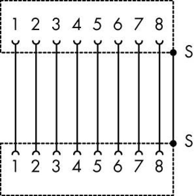 Moduł przejściowy 2x RJ45 289‑172 /1szt./ - obrazek 2